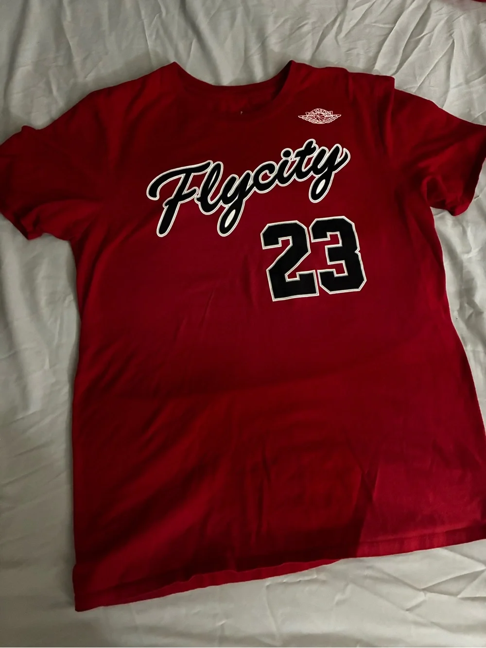 Michael Jordan #23 Flycity Air Jordan Vintage Jersey T-Shirt Size Medium